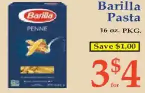 Market Basket Barilla Pasta offer
