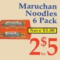 Market Basket Maruchan Noodles offer