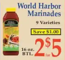 Market Basket World Harbor Marinades offer