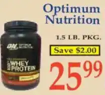 Market Basket Optimum Nutrition offer