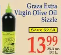 Market Basket Graza Extra Virgin Olive Oil Sizzle offer