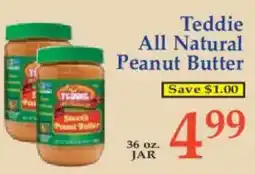 Market Basket Teddie All Natural Peanut Butter offer