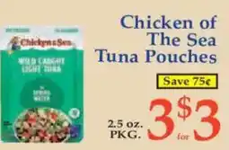 Market Basket Chicken of The Sea Tuna Pouches offer