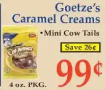 Market Basket Goetze's Caramel Creams offer