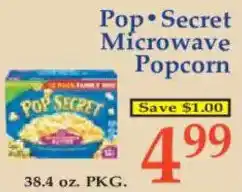 Market Basket Pop Secret Microwave Popcorn offer