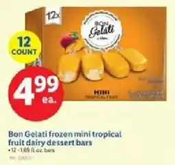 Lidl Bon Gelati frozen mini tropical fruit dairy dessert bars offer