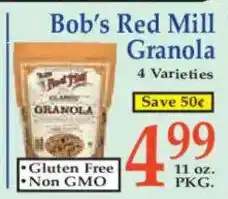 Market Basket Bob's Red Mill Granola offer