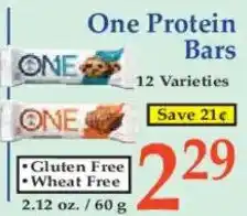 Market Basket One Protein Bars offer