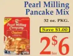 Market Basket Pearl Milling Pancake Mix offer