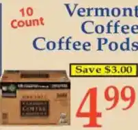 Market Basket Vermont Coffee Coffee Pods offer