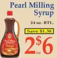 Market Basket Pearl Milling Syrup offer