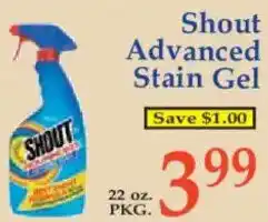 Market Basket Shout Advanced Stain Gel offer