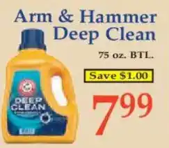 Market Basket Arm & Hammer Deep Clean offer