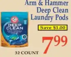 Market Basket Arm & Hammer Deep Clean Laundry Pods offer