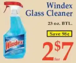 Market Basket Windex Glass Cleaner offer