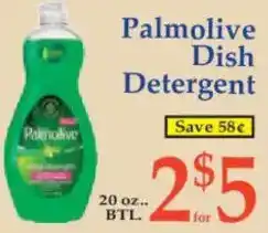 Market Basket Palmolive Dish Detergent offer