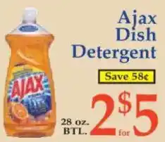 Market Basket Ajax Dish Detergent offer