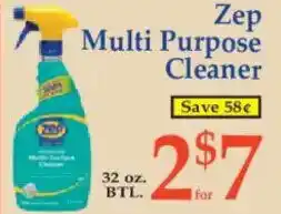 Market Basket Zep Multi Purpose Cleaner offer