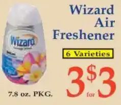 Market Basket Wizard Air Freshener offer
