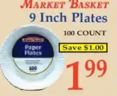 Market Basket MARKET BASKET Plates offer