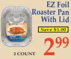 Market Basket EZ Foil Roaster Pan With Lid offer