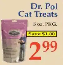 Market Basket Dr. Pol Cat Treats offer