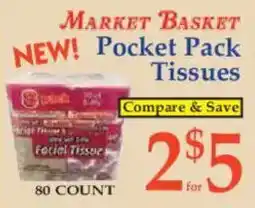 Market Basket MARKET BASKET Pocket Pack Tissue offer