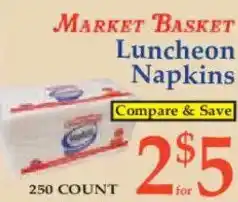 Market Basket MARKET BASKET Luncheon Napkins offer