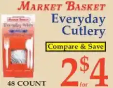 Market Basket MARKET BASKET Everyday Cutlery offer