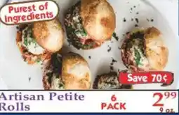 Market Basket Artisan Petite Rolls offer