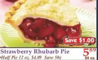 Market Basket Strawberry Rhubarb Pie offer