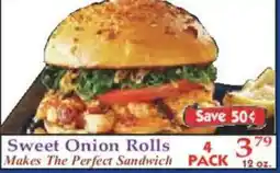 Market Basket Sweet Onion Rolls offer