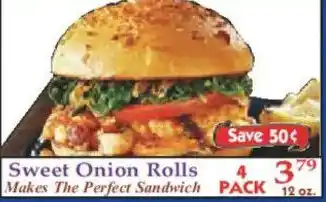 Market Basket Sweet Onion Rolls offer
