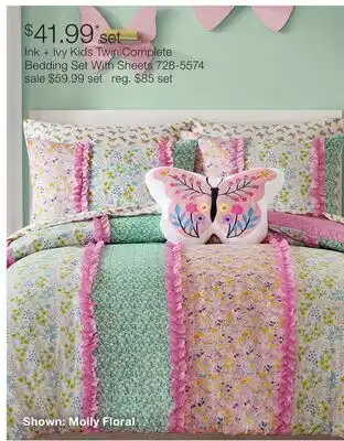 JC Penney Ink + Ivy Kids Twin Complete Bedding Set With Sheets offer