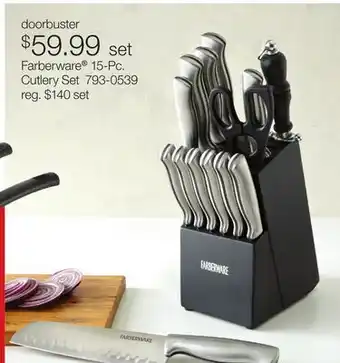 JC Penney Farberware 15-Pc. Cutlery Set offer