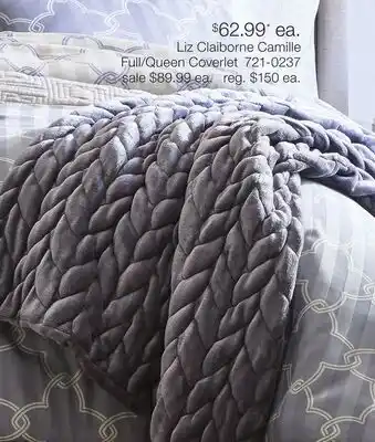 JC Penney Liz Claiborne Camille Full/Queen Coverlet offer