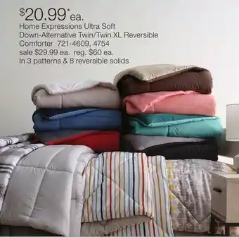 JC Penney Home Expressions Ultra Soft Down-Alternative Twin/Twin XL Reversible Comforter offer