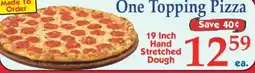 Market Basket One Topping Pizza offer
