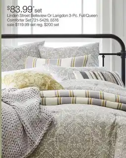JC Penney Linden Street Belleview Or Langdon 3-Pc. Full/Queen Comforter Set offer
