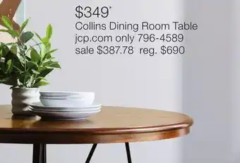 JC Penney Collins Dining Room Table offer