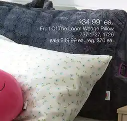 JC Penney Fruit Of The Loom Wedge Pillow offer