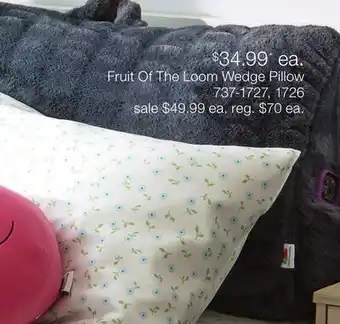 JC Penney Fruit Of The Loom Wedge Pillow offer
