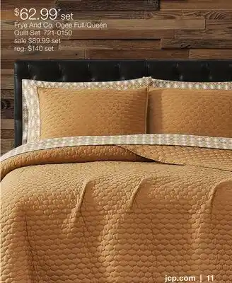 JC Penney Frye And Co. Ogee Full/Queen Quilt Set offer