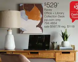 JC Penney Ravey Office + Library Collection Desk offer