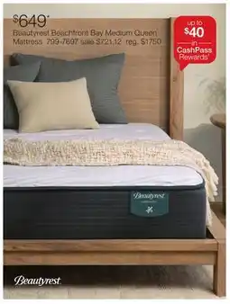 JC Penney Beautyrest Beachfront Bay Medium Queen Mattress offer