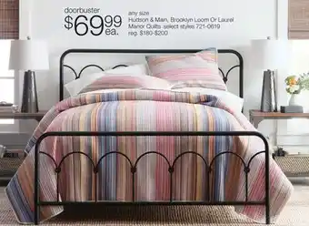 JC Penney Hudson & Main, Brooklyn Loom Or Laurel Manor Quilts offer