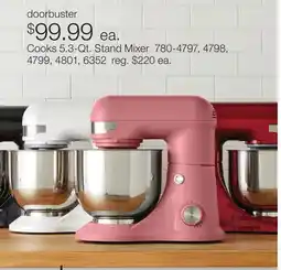 JC Penney Cooks 5.3-Qt. Stand Mixer offer
