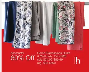 JC Penney Home Expressions Quilts & Quilt Sets offer