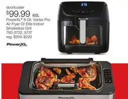 JC Penney PowerXL 8-Qt. Vortex Pro Air Fryer Or Elite Indoor Smokeless Grill offer