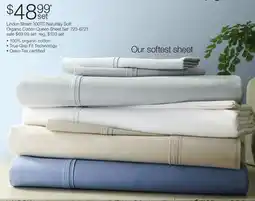 JC Penney Linden Street 300TC Naturally Soft Organic Cotton Queen Sheet Set offer